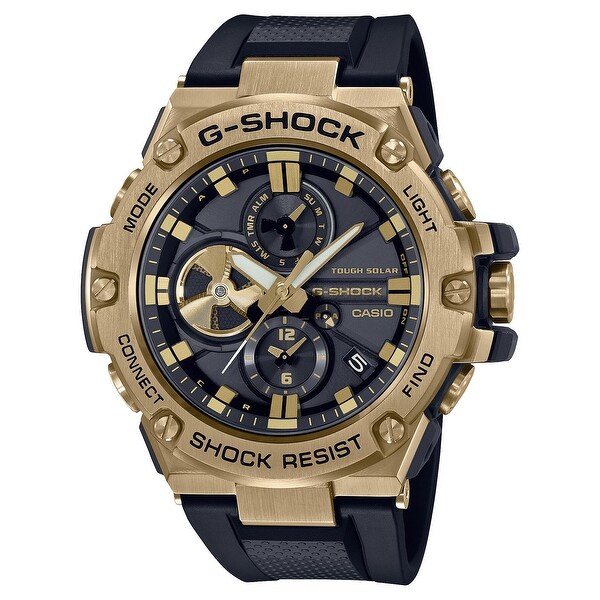 Casio GST-B100GB-1A9 Men's G-Shock World Time Analog G-Steel Watch