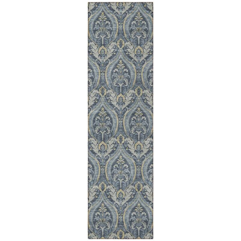 Rami Graceful Floral Weather Resistant Classic Meets Modern Outdoor Rug