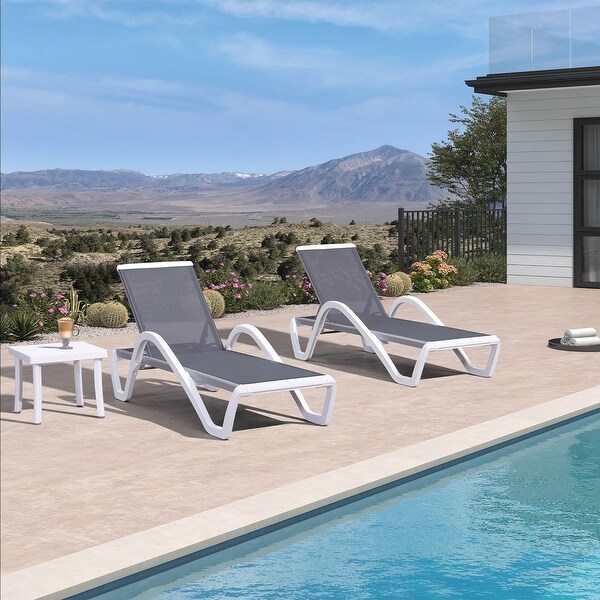 pvc outdoor chaise lounge chairs