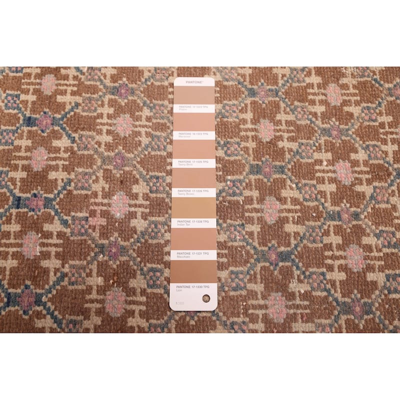 ECARPETGALLERY Hand-knotted Antalya Vintage Brown Wool Rug - 4'6 x 7'4
