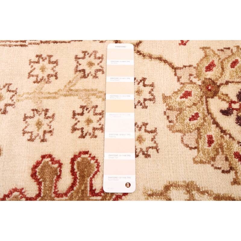 ECARPETGALLERY Hand-knotted Jamshidpour Cream Wool Rug - 8'0 x 9'11