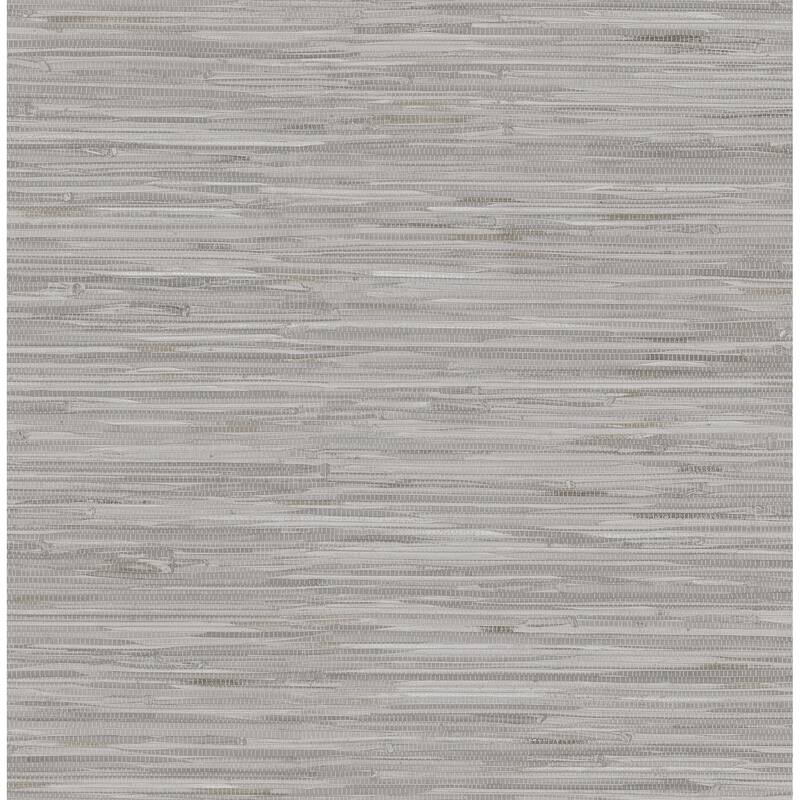 NuWallpaper Grey Faux Grassweave Peel and Stick Wallpaper