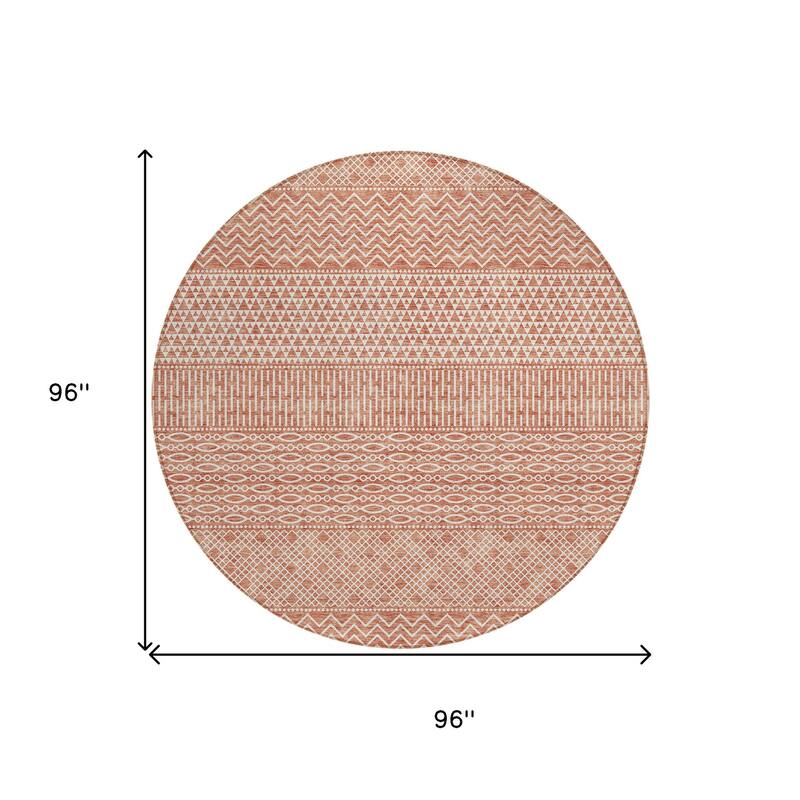 HomeRoots Chevron Modern Rectangle Outdoor Rug