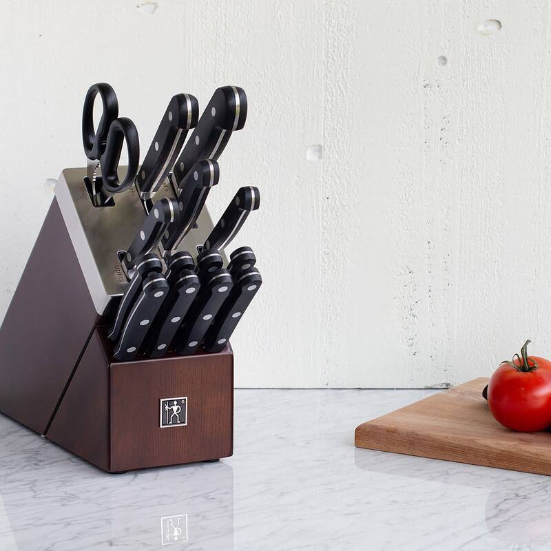 Henckels Classic 15-pc Self-Sharpening Knife Block Set - Black - Black - 15 Piece - 15-pc