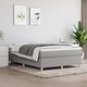 preview thumbnail 28 of 38, vidaXL Box Spring Bed Frame King Fabric Double Bed Base Multi Colors/Sizes Light gray 13.8" - Full