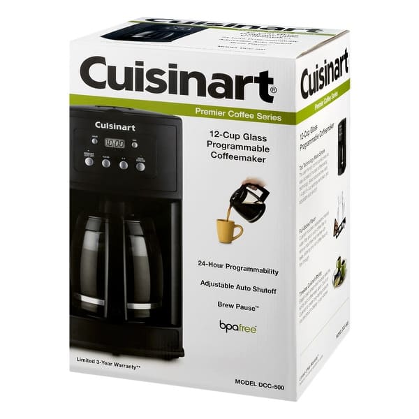 Cuisinart Coffee Maker, 12-Cup Glass Carafe, Automatic Hot & Iced Coffee  Maker, Single Server Brewer, Stainless Steel, SS-16W, White