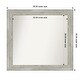 preview thumbnail 31 of 119, Dove Greywash Framed Non-Beveled Custom Wall Mirror, Bathroom Vanity Mirror Outer Size: 38 x 35