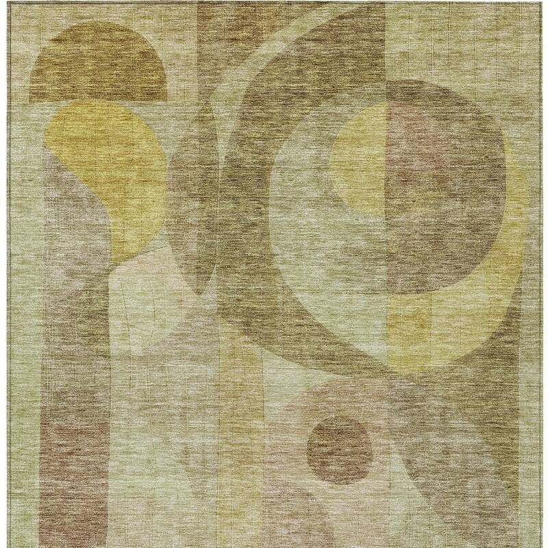 HomeRoots Abstract Transitional Rectangle Outdoor Rug