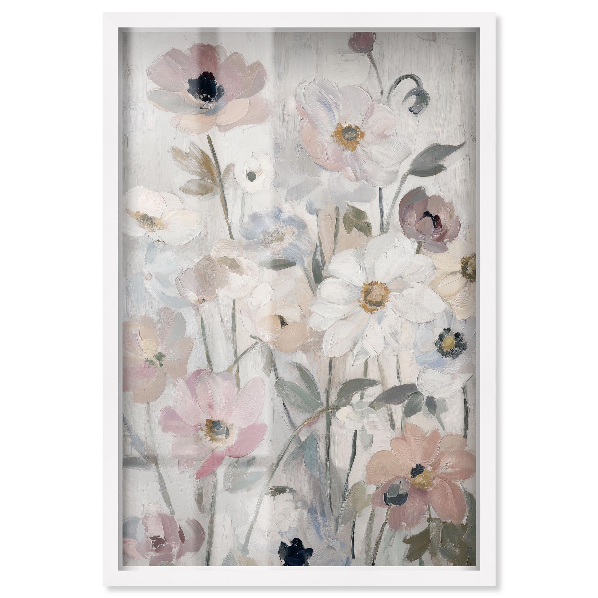 Dreamy Flower I Bathroom Wall Decor Shadowbox Print by Art Remedy