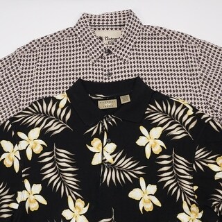 Shop NATURAL ISSUE VINTAGE SILK LOT of 2 Hawaiian Shirts ...