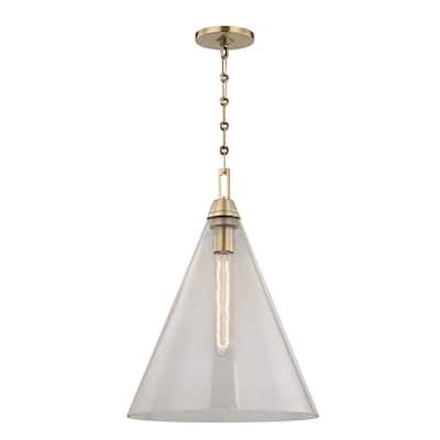 Hudson Valley Lighting Newbury Single Light 14" Wide Pendant