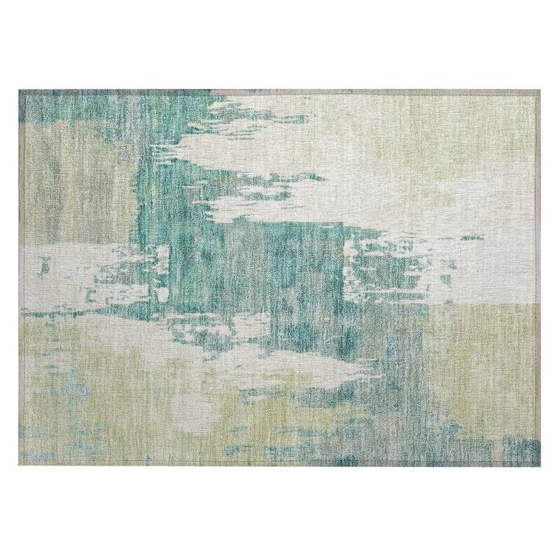 Machine Washable Indoor/ Outdoor Contemporary Fusion Chantille Rug