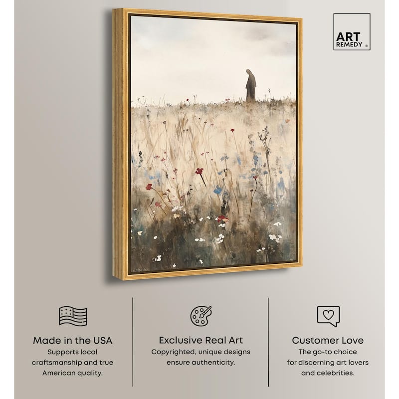Ambling Monk Canvas by Art Remedy