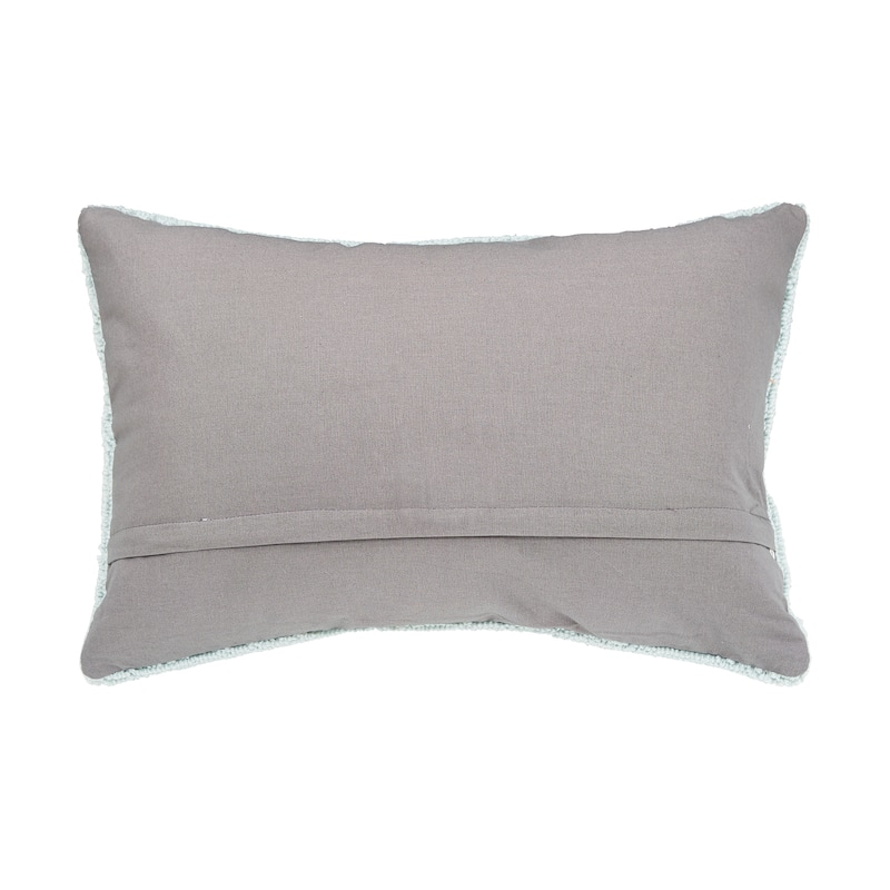 Joy Santa Hooked Throw Pillow