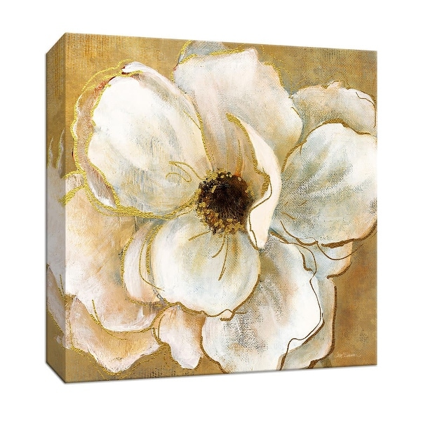 PTM Images 9-147282 PTM Canvas Collection 12" x 12" - "Golden Splendor II" Giclee Flowers Art Print on Canvas