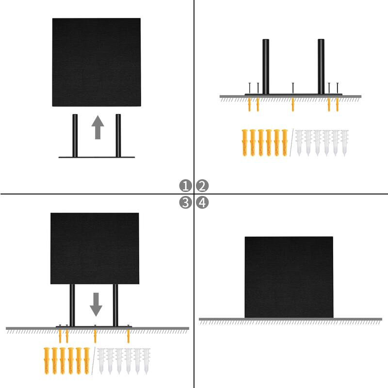 Homy Casa Wall-Mounted Floating Shelf, Compact & Lightweight, 1.2"