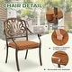 preview thumbnail 64 of 92, Versatile Outdoor Dining Sets w Swivel/Folding Chairs & Steel Slat Table and HDPE Dining Table Set for Gardens, Patios