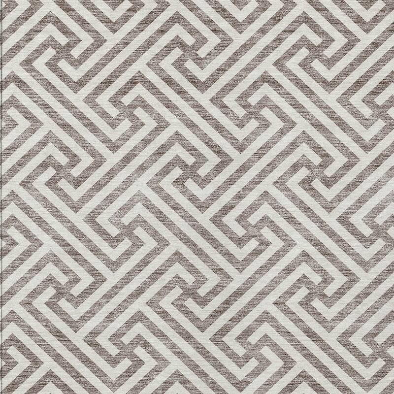 HomeRoots Geometric Transitional Rectangle Outdoor Rug
