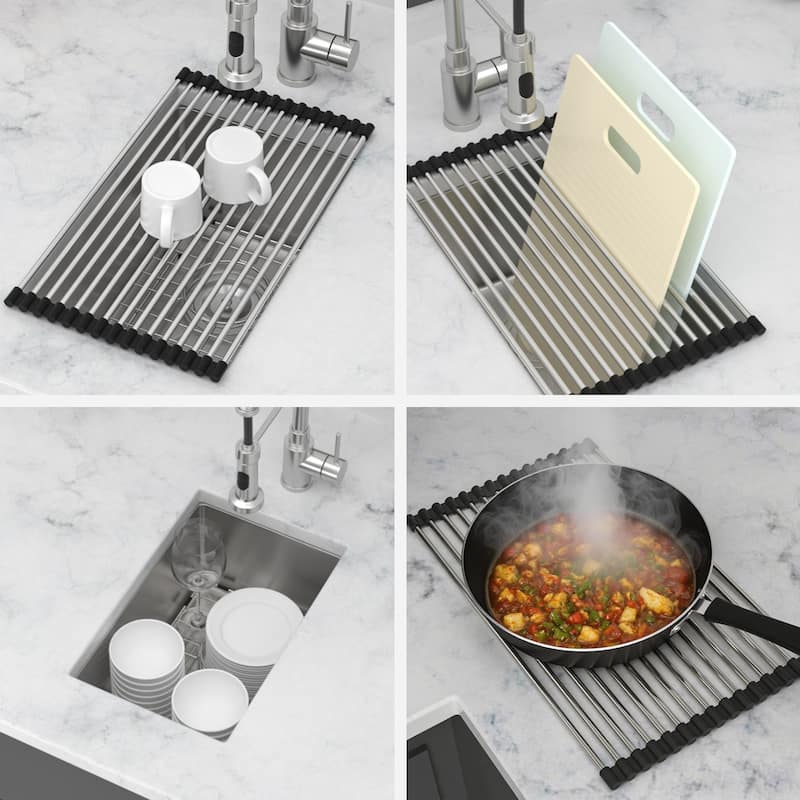 10 Inch Undermount Sink 10"x18"x8" Stainless Steel Kitchen Sink 16 Gauge 8 Inch Deep Single Bowl Kitchen Sink Basin