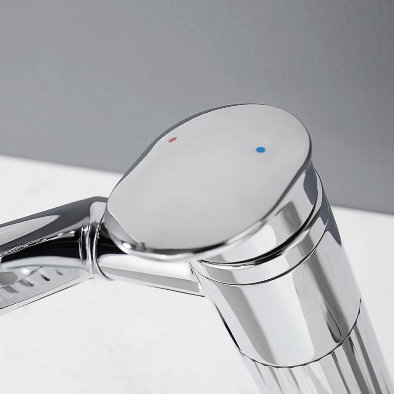 Lefton Rotatable Bathroom Faucet with Temperature Display in Fahrenheit with 2 Water Modes, BF2208-PRO