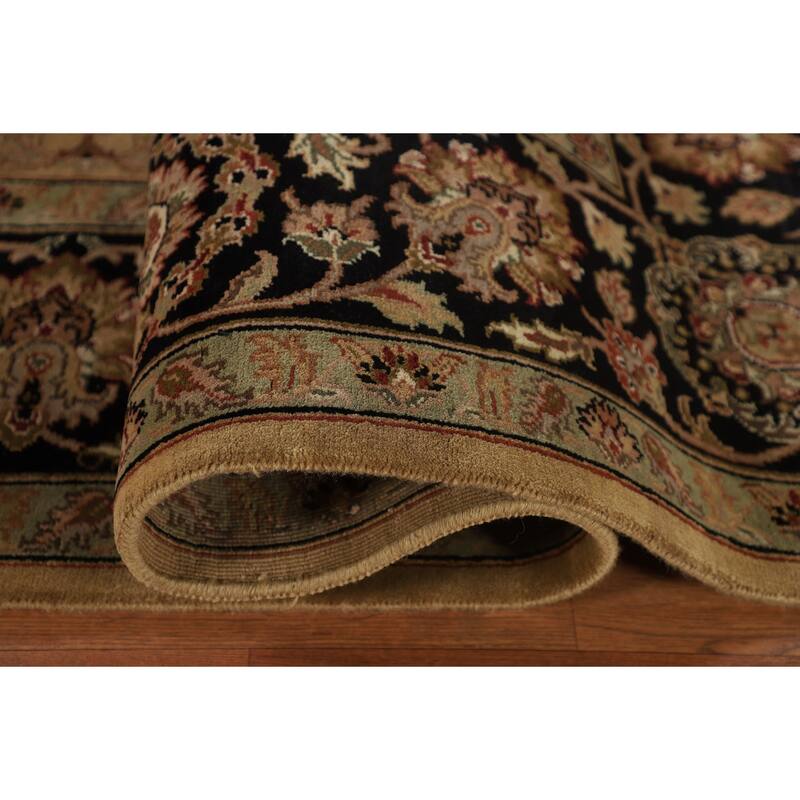 All-Over Floral Agra Oriental Area Rug Hand-Knotted Wool Carpet - 8'2"x 10'1"