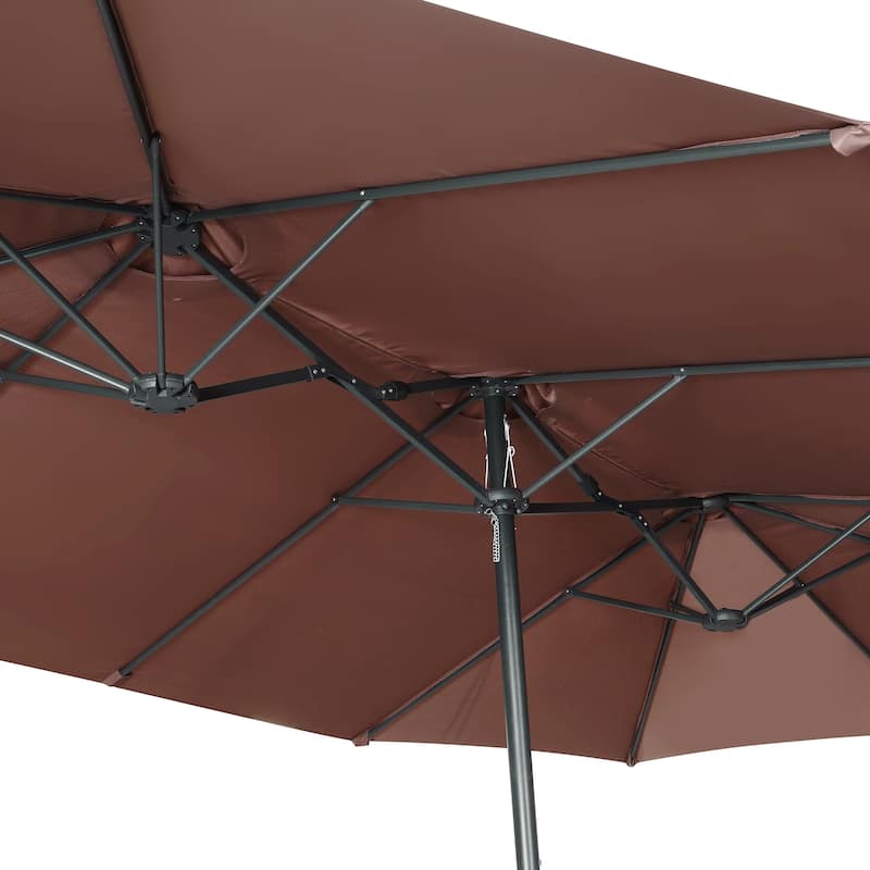 Ainfox 15Ft Patio Umbrella with Crank Without Base