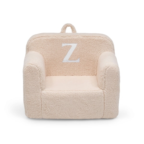 slide 2 of 4, Personalized Monogram Cozee Sherpa Chair - Customize with Letter Z - Foam Kids Chair for Ages 18 Months and Up