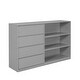 preview thumbnail 9 of 7, Gray Pine Wood Bunk Bed with 4 Drawers, 3 Shelves, and Built-in Ladder