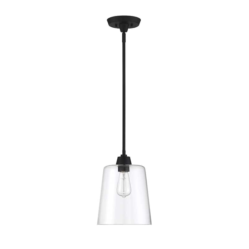 Meridian M70081 Single Light 10" Wide Mini Pendant with Clear Glass