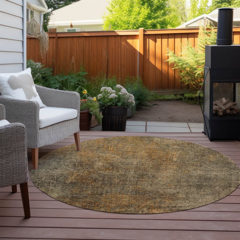 Machine Washable Indoor/ Outdoor Chantille Watercolor Ombre Rug