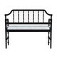 preview thumbnail 5 of 5, Emilia Cafe Noir Upholstered Bench