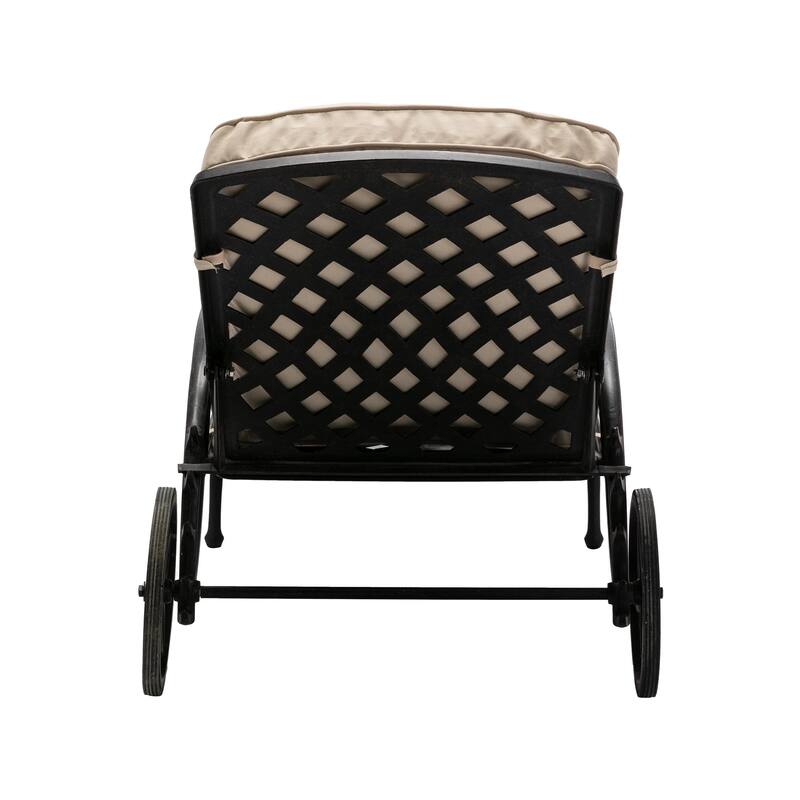 Aluminum Reclining Outdoor Chaise Lounge