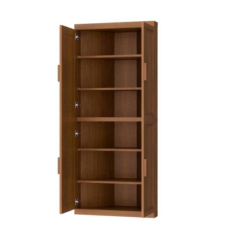 72" Corner Cabinet Free-Standing Corner Storage Organizer Sideboard