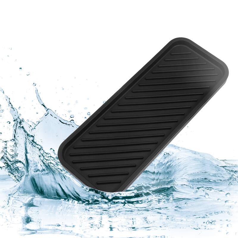 Soap Dish Keep Soap Dry for Home Bathroom Kitchen Silicone 22.8x9cm