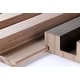 93 in. x 6 in x 0.8 in. Solid Wood Wall Siding Board - 3pc+1pc EndTrim ...