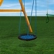 preview thumbnail 3 of 12, Gorilla Playsets Round Orbit Swing with Nylon Ropes Large