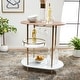 preview thumbnail 5 of 55, SAFAVIEH Iva 17.7-Inch Swivel 3-Tier Metal Bar Cart - 29.53" W x 17.72" L x 32.76" H