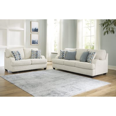 Signature Design by Ashley Valerano Beige 2-Piece Upholstery Package - 92"W x 41"D x 39"H
