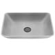 preview thumbnail 11 of 12, VIGO Duomo 18"L x 13"W x 4"H Concreto Stone Rectangular Bathroom Vessel Sink