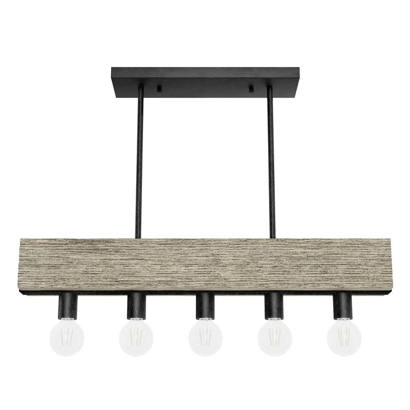 Hunter Donelson Linear Chandelier - Rustic, Farmhouse, Industrial - Kitchen Island, Dining Room