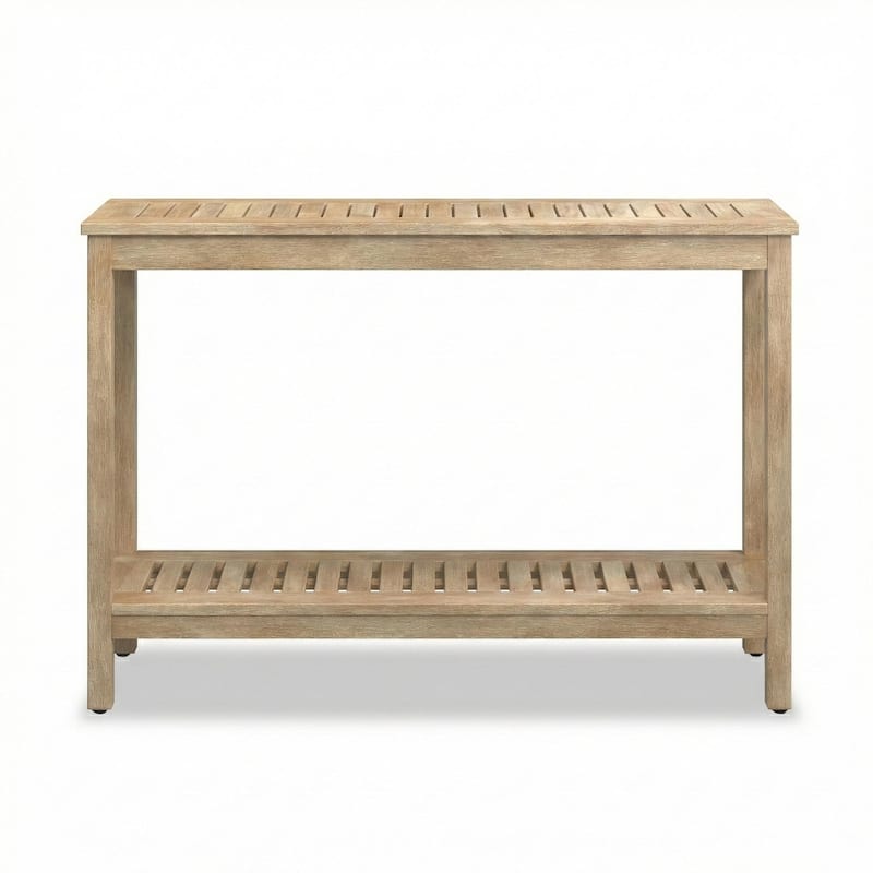 DTY Outdoor Living Longs Peak Eucalyptus Console Table - Biscotti