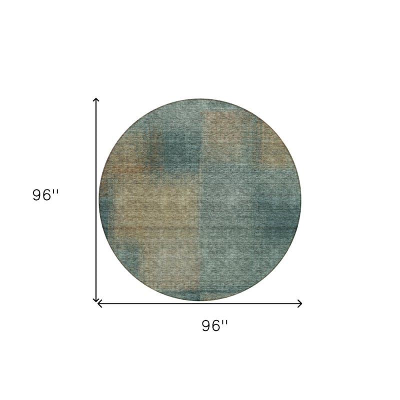 HomeRoots Abstract Transitional Rectangle Outdoor Rug