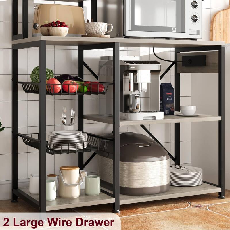Bakers Rack with Power Outlet