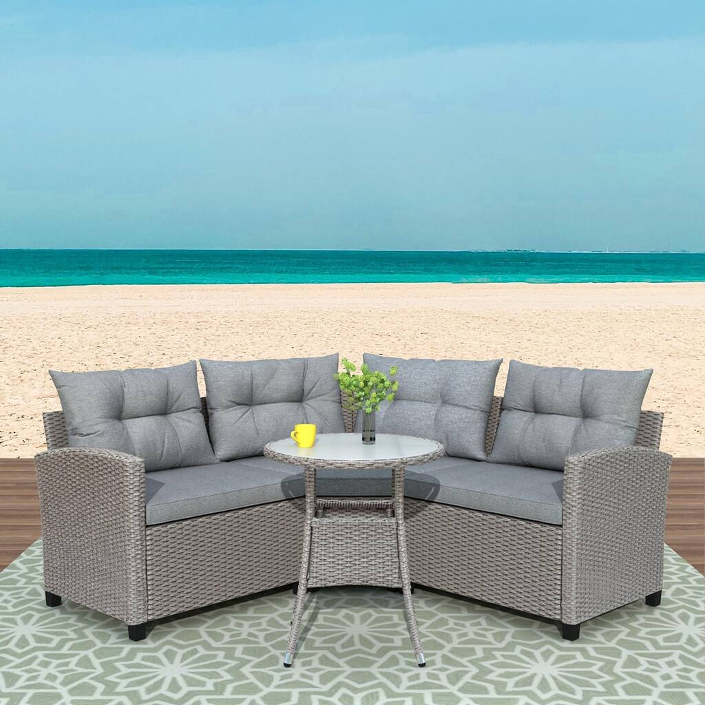 Modern Wicker Patio Furniture Set