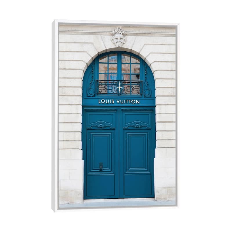 iCanvas "Louis Vuitton Door Paris Vendome" by Karen Mandau Framed Canvas Print - White - 48x32
