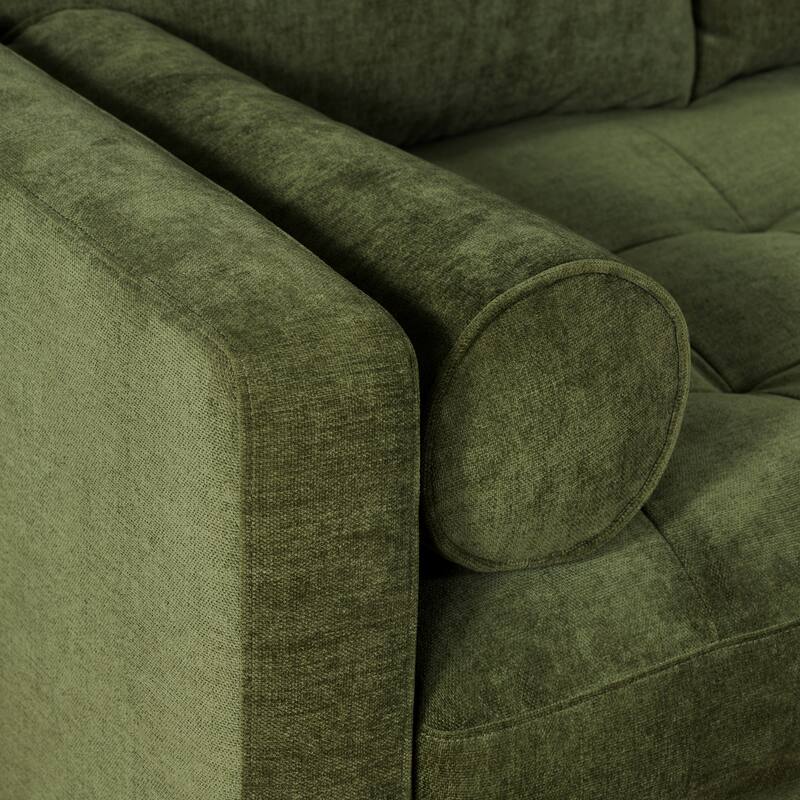 Poly & Bark Napa Fabric 98" Corner Sectional Sofa