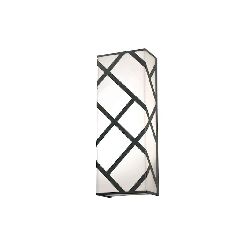AFX Haven 13-inch LED Sconce with White Acrylic