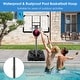 preview thumbnail 11 of 9, Basketball Hoop with 5.4-6.6FT Adjustable Height and 50" Backboard-Black - 6.6 ft/6 ft/5.4 ft