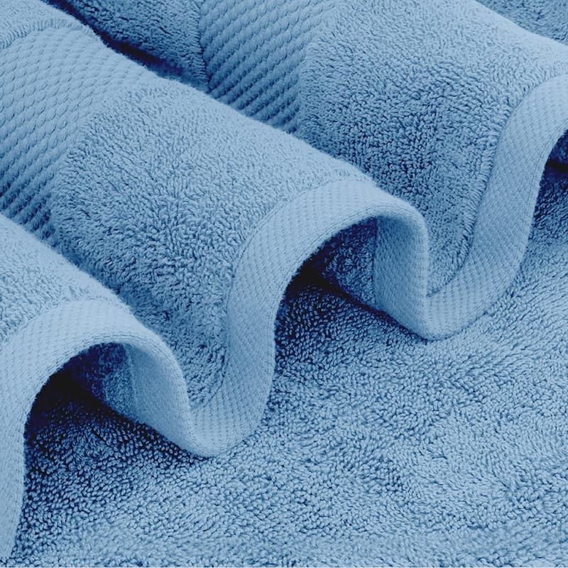 White Classic Luxury Cotton Bath Towel 27x54 - Set of 4