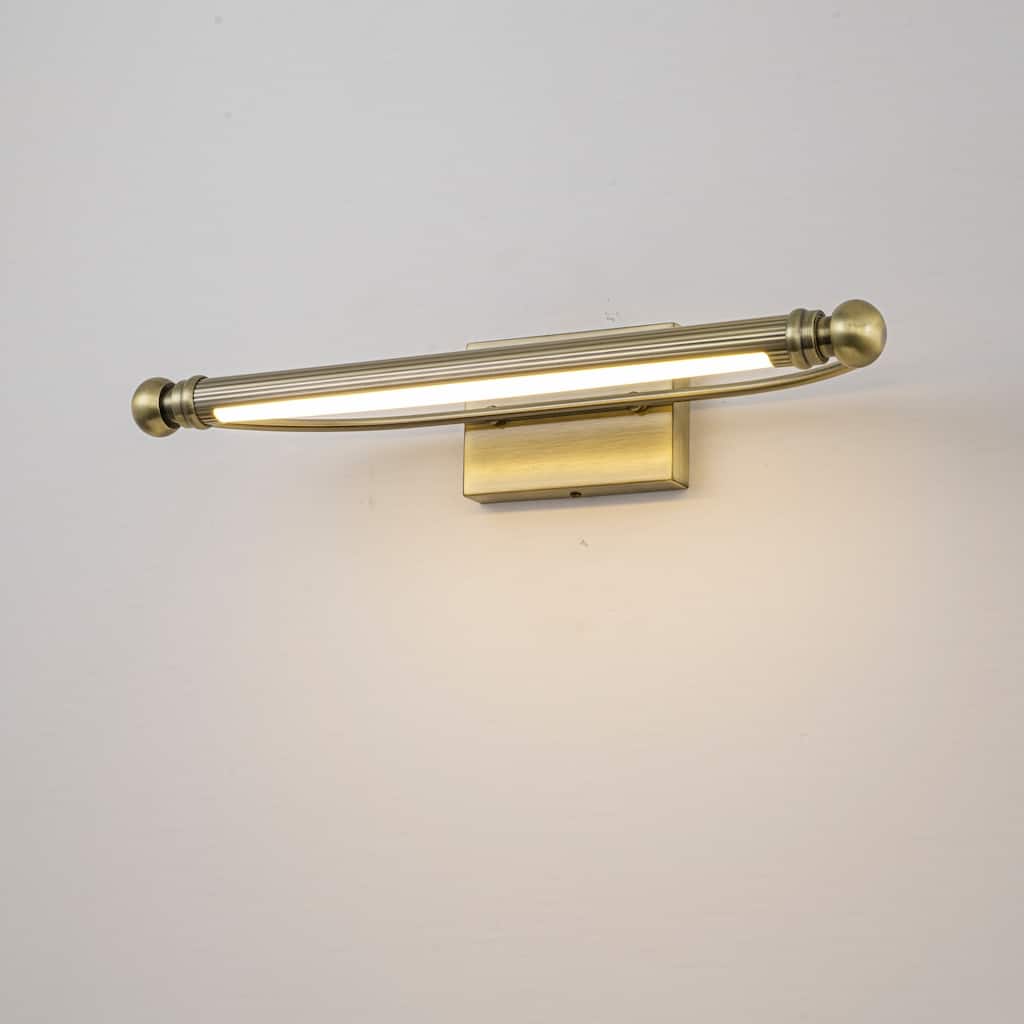 23.6" W Vintage Aged Green Patina 3000K Dimmbale LED Vanity Light with Adjustable Arm for Bathroom